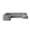 MODULARES-PANORAMASOFA links Campi aus Cord dunkelgrau 7 Sitzplätze - Dunkelgrau, Textil (255/70/330cm) - Cosmopolitan Design