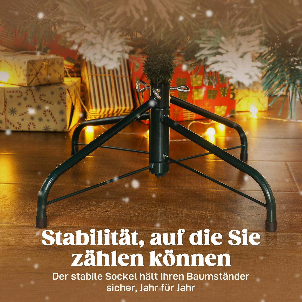 KÜNSTLICHER Weihnachtsbaum 180 cm künstlich Tannenbaum mit Schnee 1000 Spitzen - Grün, Kunststoff (180cm) - HOMCOM