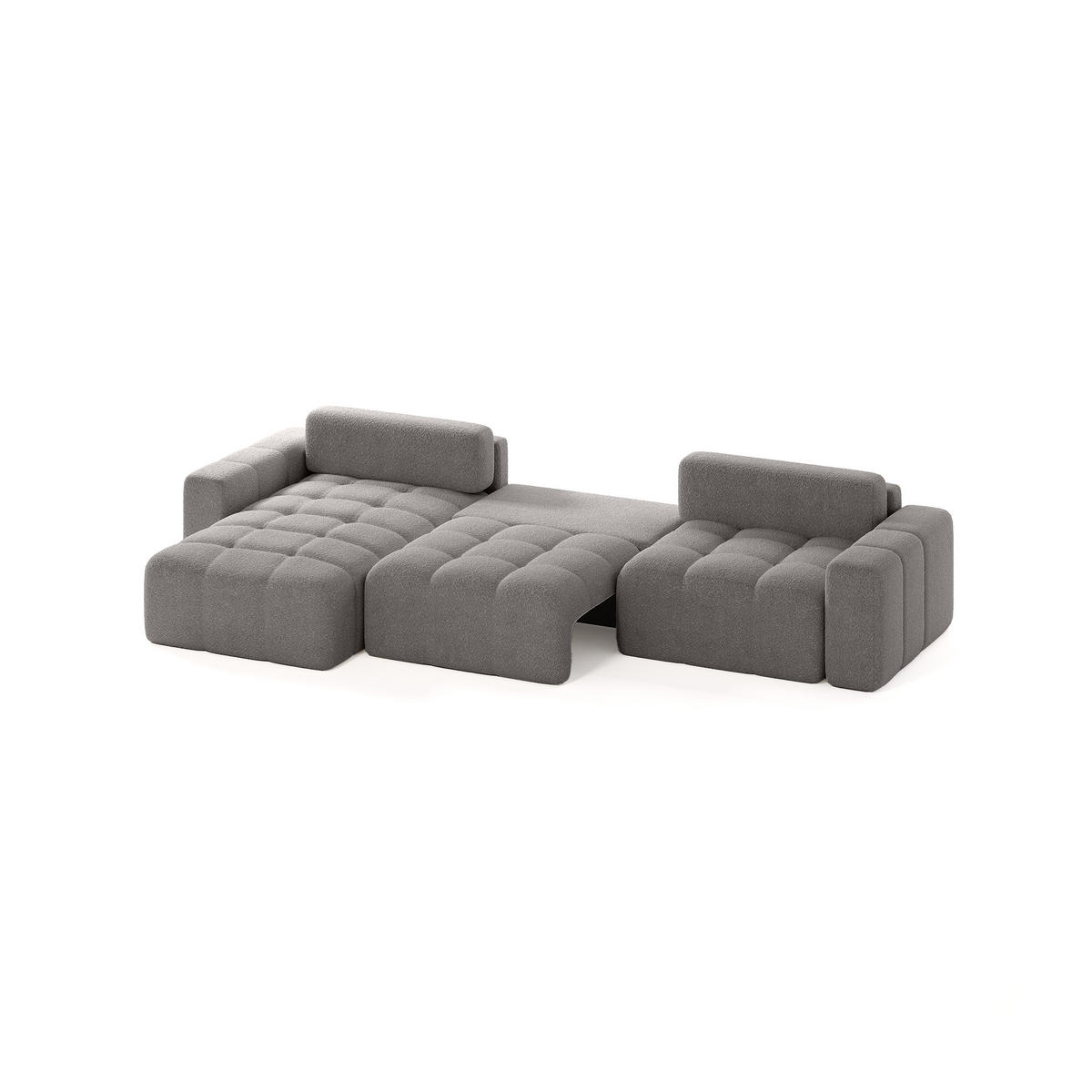 ECKSOFA RIFU SO 300x140 cm, Graphit - Graphitfarben, Textil (346/185cm) - Fedve