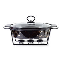 AUFLAUFFORM Modern Kitchen Schwarz Gold 35/24/12 cm Keramik - Goldfarben/Schwarz, Keramik (24/12/35cm) - Mondex