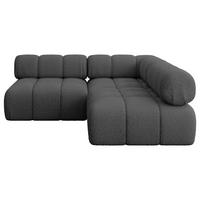 ECKSOFA modulares Sofa Samaro-L1 - 190x190x70 cm Grau Bouclé - Grau, Holzwerkstoff/Textil (190/190cm) - ALTDECOR