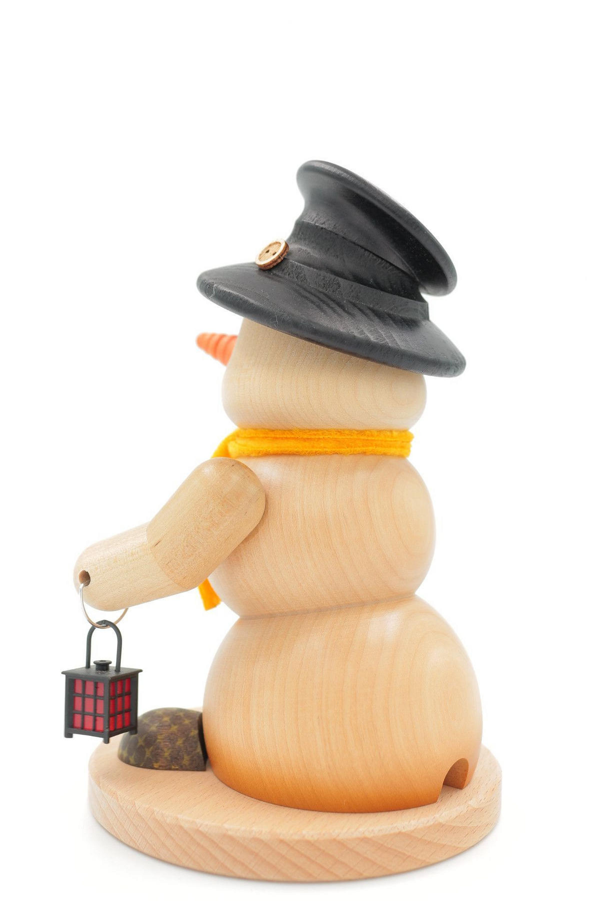 RAUCHFIGUR Schneemann Natur Nachtwächter 19 cm - Multicolor, Holz (15/19/0.1cm)