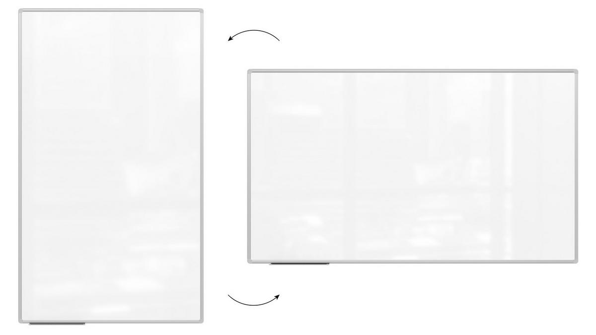 MAGNETISCHES Whiteboard - PREMIUM EXPO Alurahmen 170x100cm - Weiß, Metall (170/100/1.6cm) - ALLboards