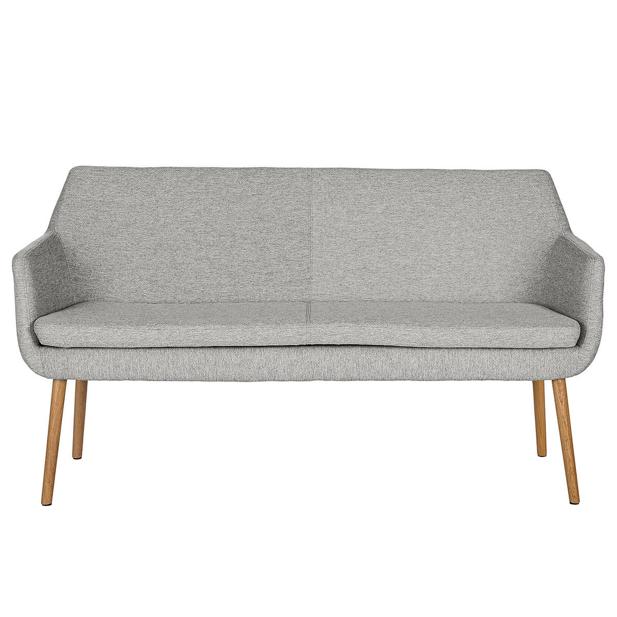 KÜCHENSOFA - Eichefarben/Hellgrau, Eichenholz/Holz (159/86/56cm) - home24