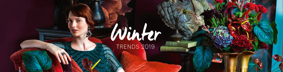 Winter Trends 2019 Rot Blau Samt