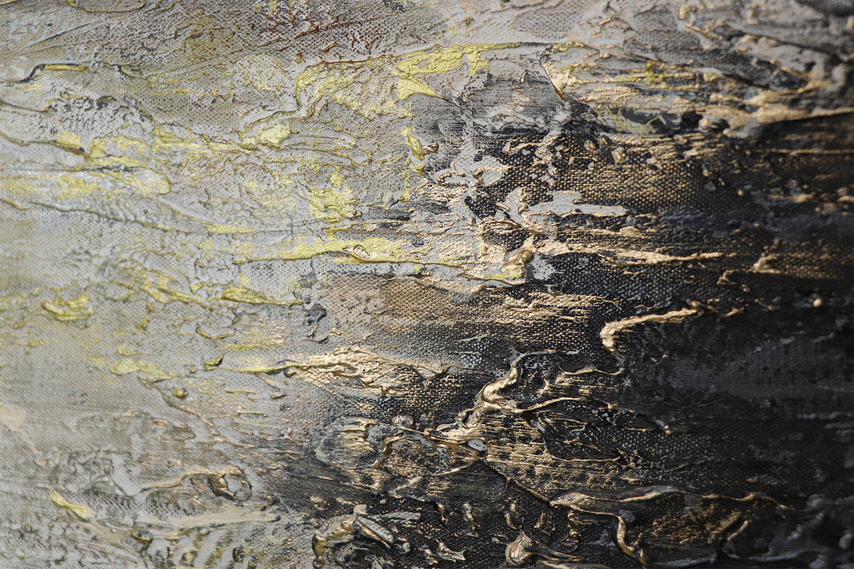 GEMÄLDE Kraft der Elemente Schattenfugenrahmen Grau 100x50 cm - Grau, Holz (100/50cm) - YS-art gallery