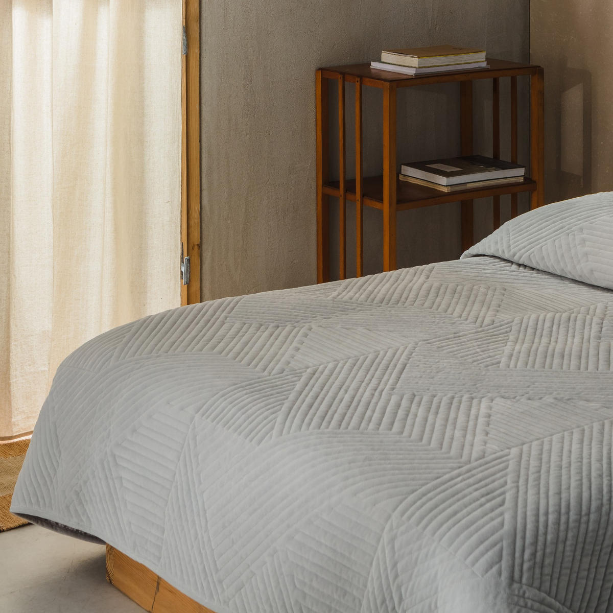 TAGESDECKE Minister - Hellgrau, Textil (240/260cm) - home&you