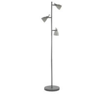 STEHLAMPE Mistago 28/28/163 cm - Grau, Metall (28/28/163cm) - Beliani