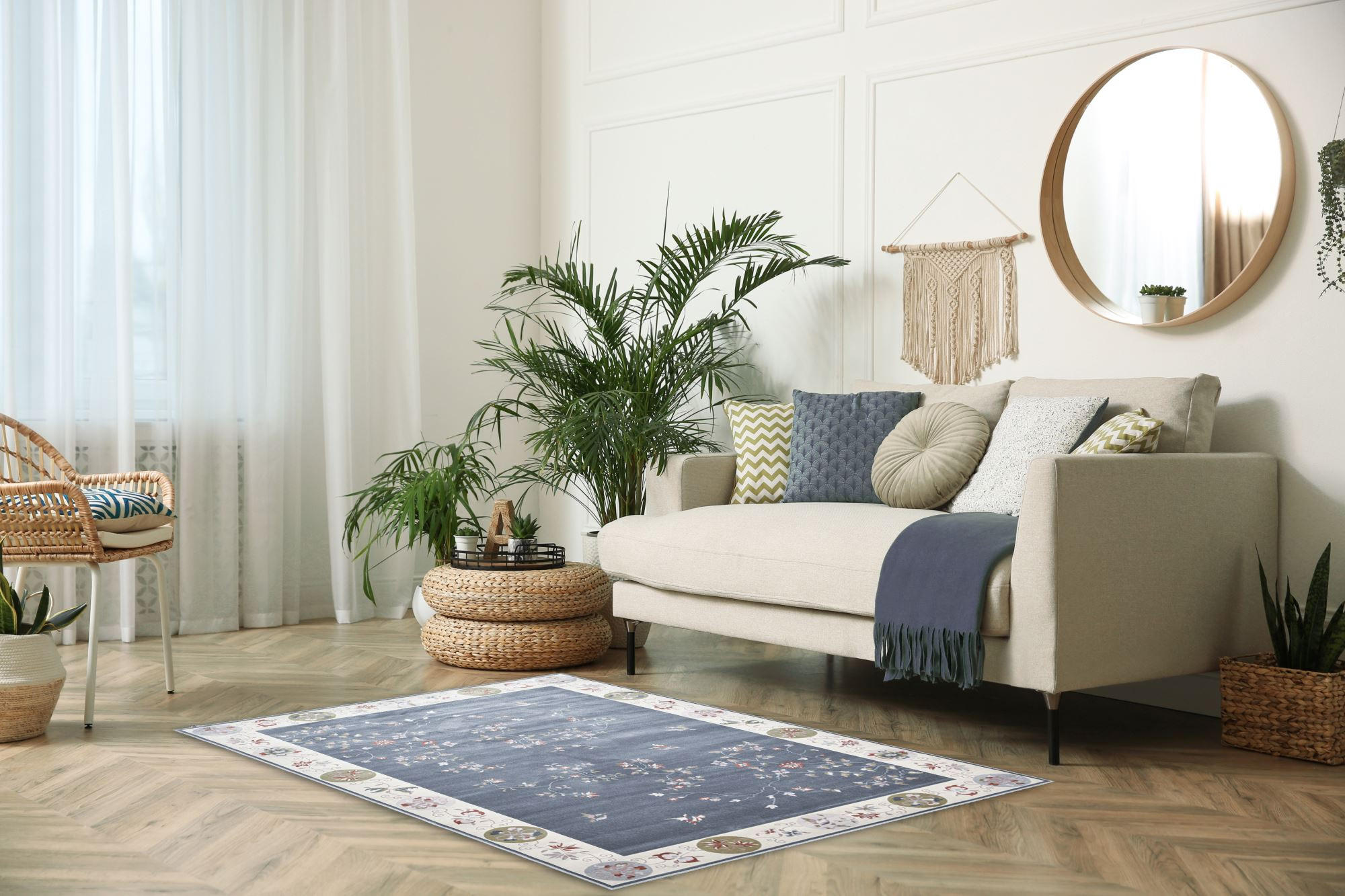 FLACHWEBETEPPICH Cherina 120x170 cm - Grau, Textil (120/170cm) - Gino Falcone