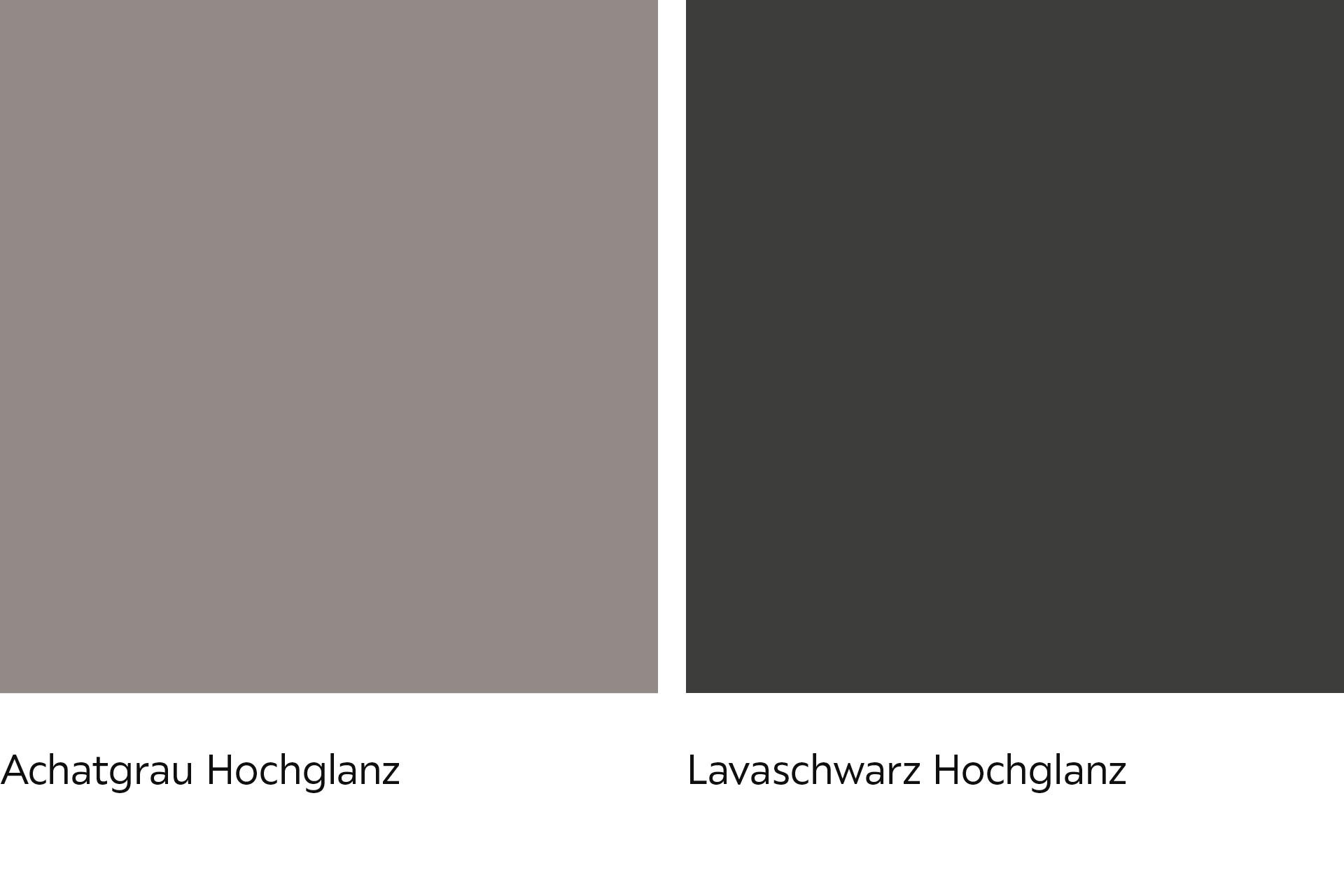 Achatgrau und Lavaschwarz