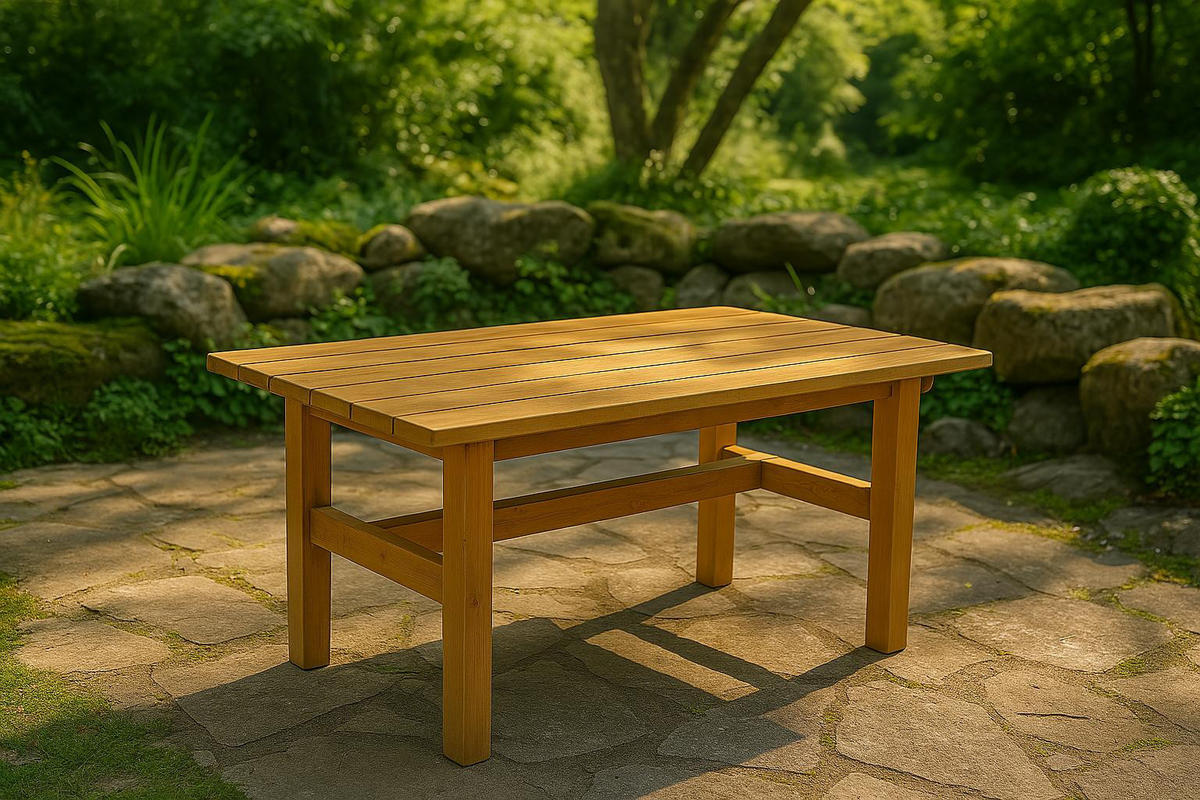 GARTENTISCH Drieburg 72x150cm aus Kiefer massiv - Braun, Holz (72/150/74cm) - TPFGarden