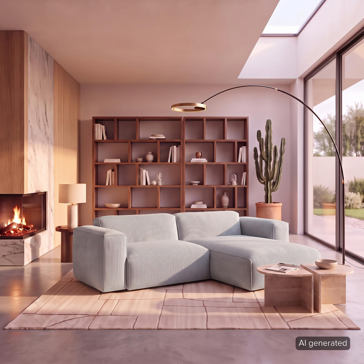 1,5-SITZER ECKSOFA mit Longchair - Schwarz/Grau, Kunststoff/Textil (260/173cm) - home24