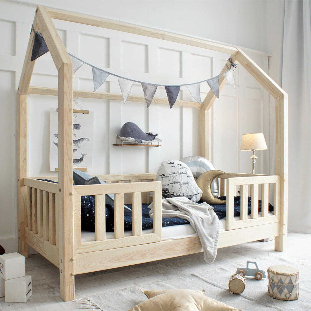 HAUSBETT 90/190 Daisy Naturholz - Braun, Holz (90/190cm) - Petits-meubles