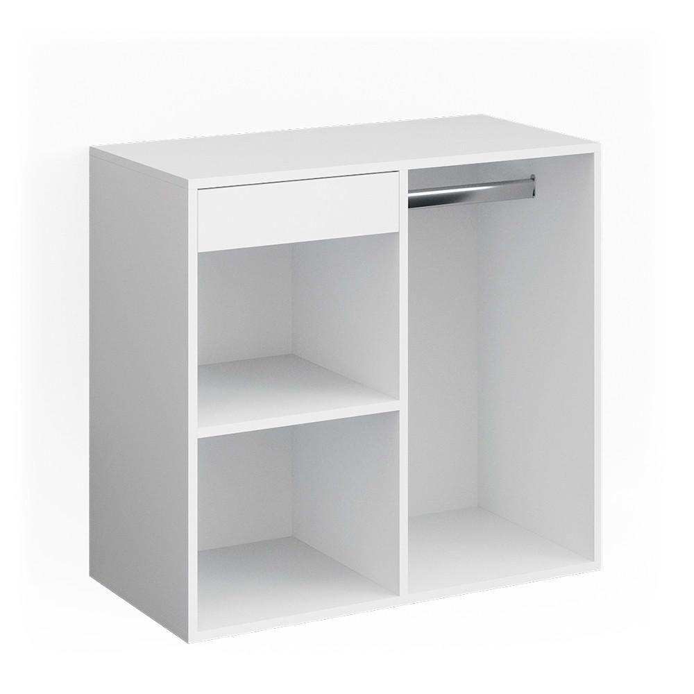 ANSTELLSCHRANK Isabelle Weiß 80.1 x 75 cm - Weiß, Holzwerkstoff (80.1/75/40cm) - Vicco