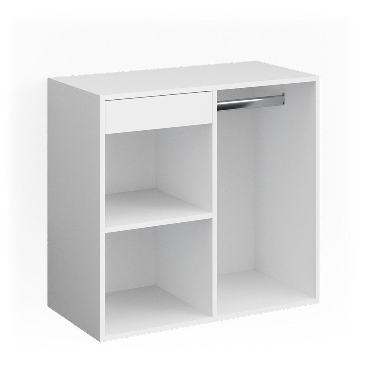 ANSTELLSCHRANK Isabelle Weiß 80.1 x 75 cm - Weiß, Holzwerkstoff (80.1/75/40cm) - Vicco