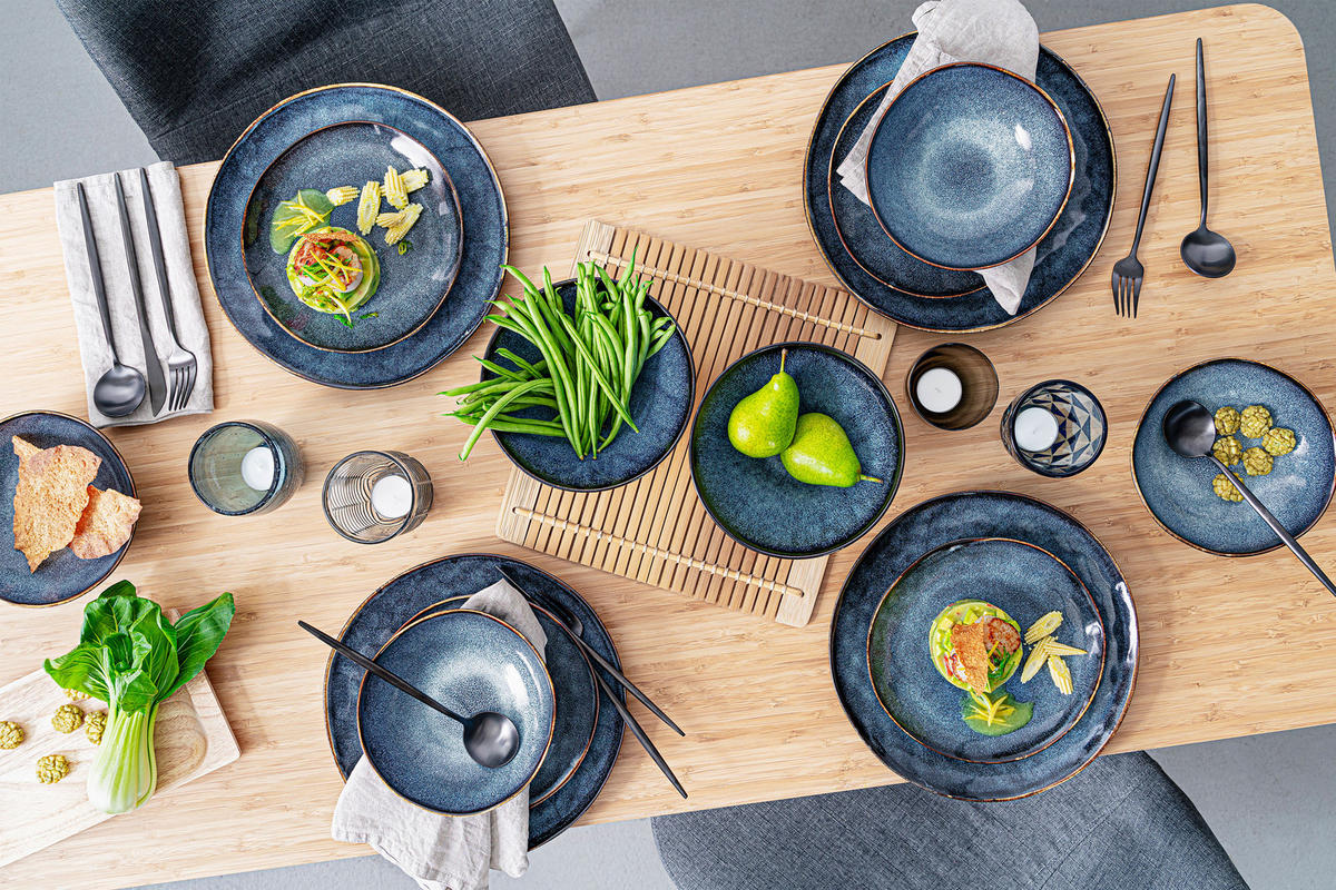 ESPRESSOTASSEN SET TOKIO - 8 teilig aus Steingut - Dunkelblau, Keramik (0.08L) - Sänger