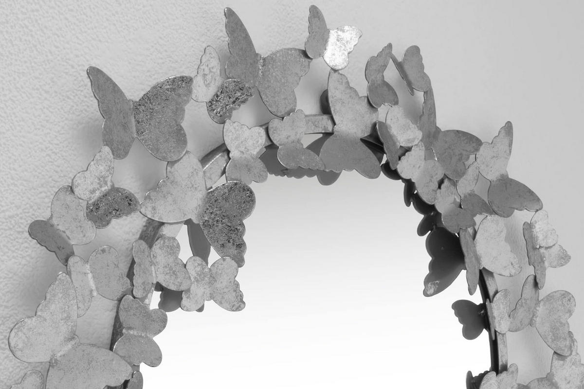 WANDSPIEGEL Silber 63/63 cm - Silberfarben, Metall (6.3/63/4cm) - KUNSTLOFT