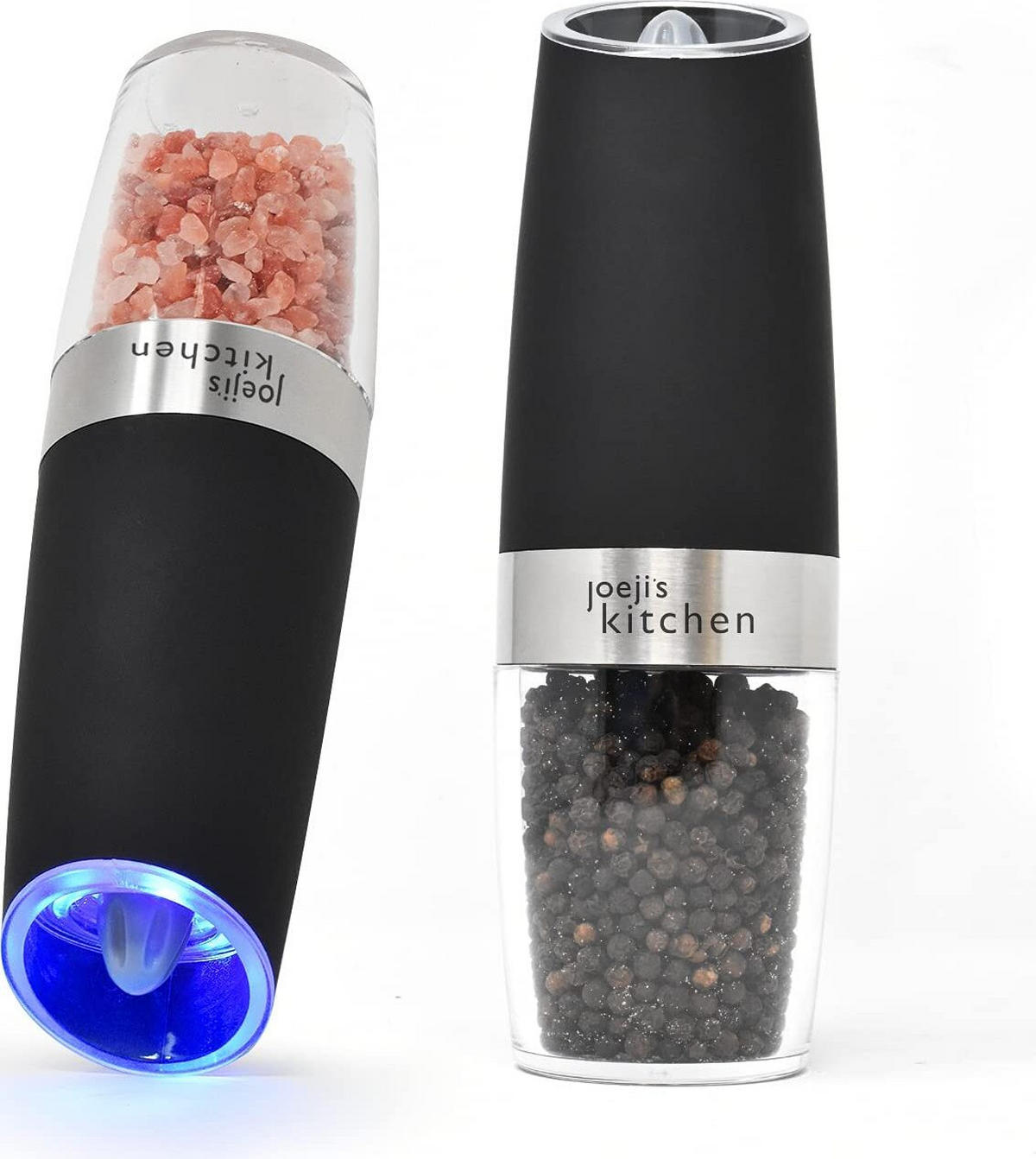 SALZ UND PFEFFERMÜHLE Acryl Schwarz 2er Set - Schwarz, Metall (6/20/6cm) - Joejis Kitchen