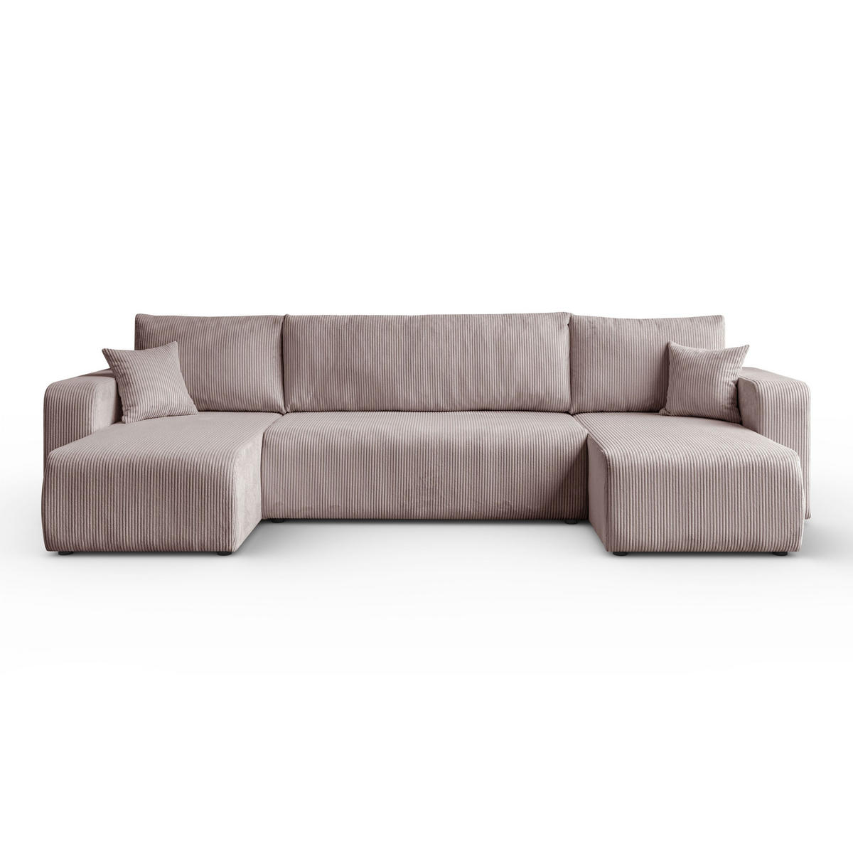ECKSOFA PRESTIGE U mit Schlaffunktion, Poso 27 - Rosa, Textil (317/83/143cm) - Lookway