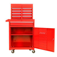 KOMBINATIONSKOFFER – mit 5 Schubladen (rot) - Rot, Metall (28/102/58.5cm) - DCA