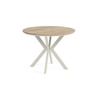 ESSTISCH EVO mit Felge - Kaschmir/Sonoma Eiche, Holzwerkstoff/Metall (90/90/76cm) - Meblini