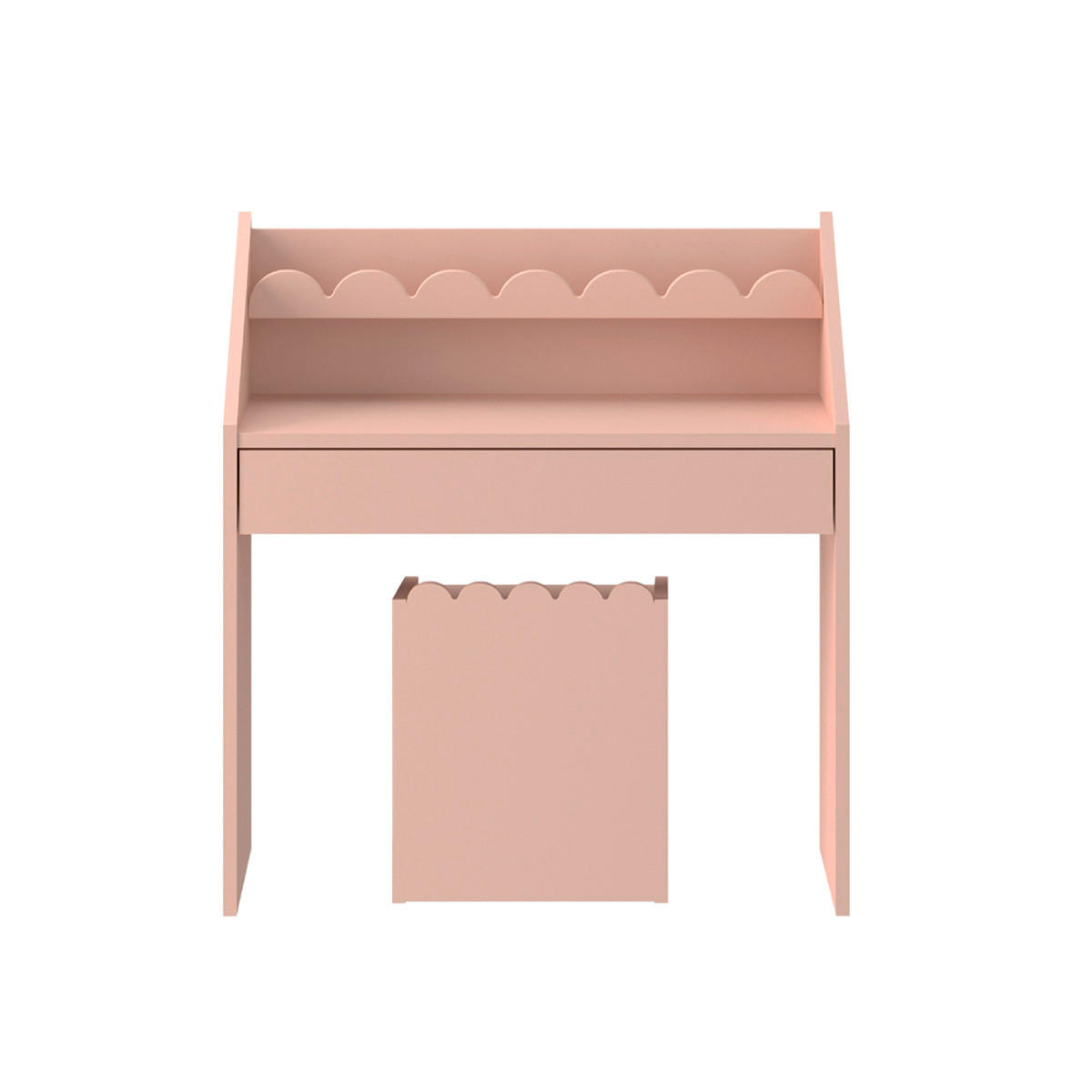 PÍSACÍ STÔL Book Nook Rose - pink, kompozitné drevo (71/76/33cm) - Petits-meubles