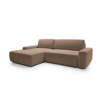 ECKSOFA BOULI Braun 264x162x82 cm - Braun, Textil (264/162cm) - FURNLUX