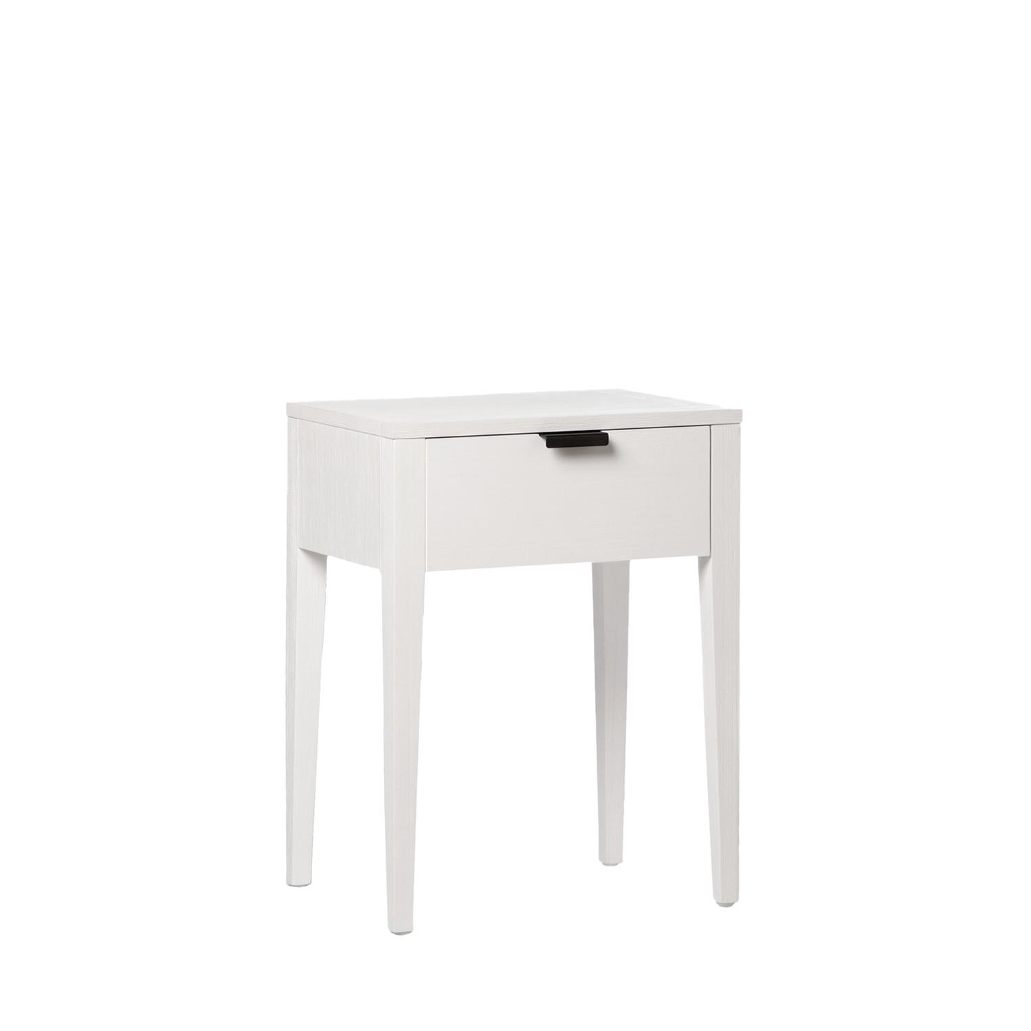 NACHTTISCH MIT 1 SCHUBLADE Aima Weiß 45 cm x 60 cm - Weiß, Holzwerkstoff (45/60/35cm)