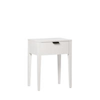 NACHTTISCH MIT 1 SCHUBLADE Aima Weiß 45 cm x 60 cm - Weiß, Holzwerkstoff (45/60/35cm)