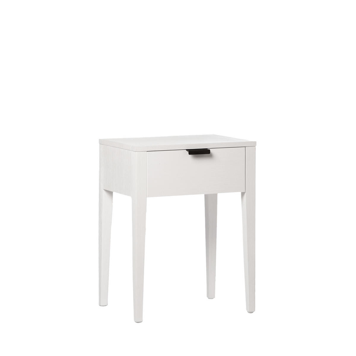 NACHTTISCH MIT 1 SCHUBLADE Aima Weiß 45 cm x 60 cm - Weiß, Holzwerkstoff (45/60/35cm)