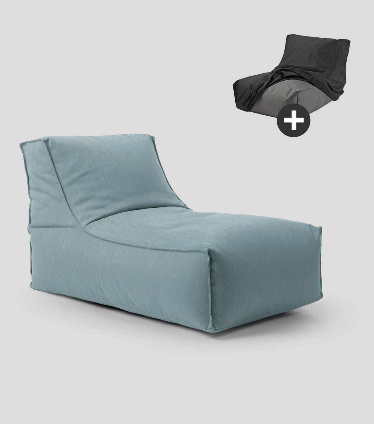 OUTDOORSITZSACK und Hülle Der Sundowner - Blau, Textil (65/65/100cm) - Mokebo