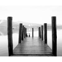 FOTOTAPETE Berglandschaft 375 x 270 cm - Grau, Papier (375/270cm) - Sanders & Sanders