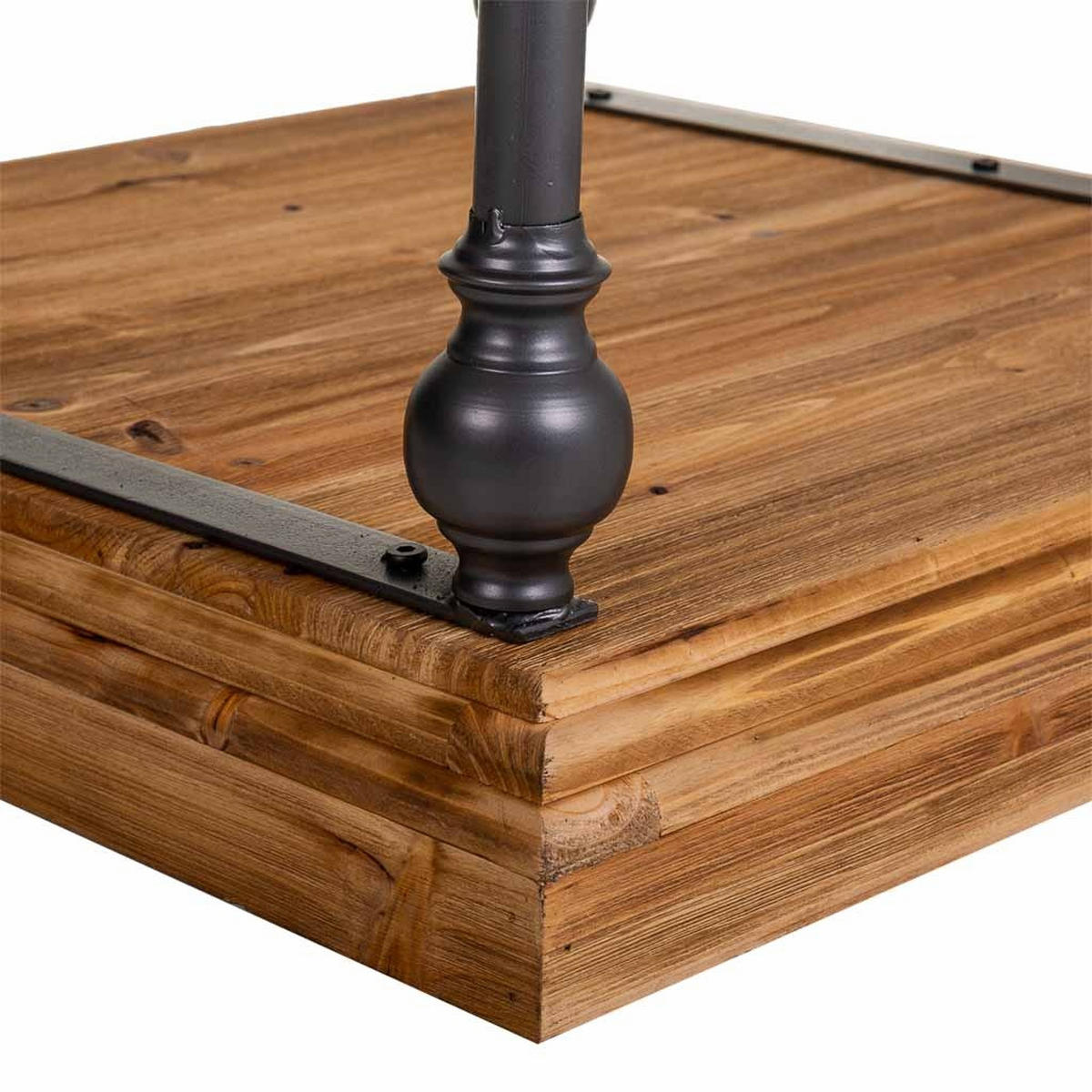 TISCH aus Metall und Holz, 60cm - Braun, Holz (60/60/60cm) - Wanderlust