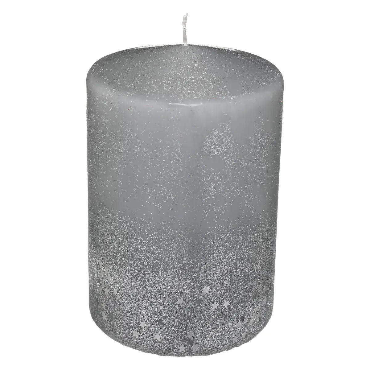 Atmosphera Createur d´interieur Dekokerze Grau 10x15x10 cm