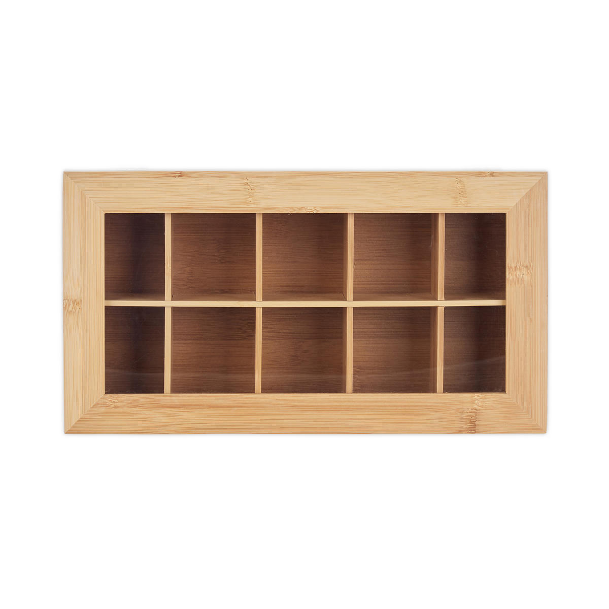 TEEBOX - Hellbraun, Holz/Holzwerkstoff (36.5/9/20cm) - Relaxdays