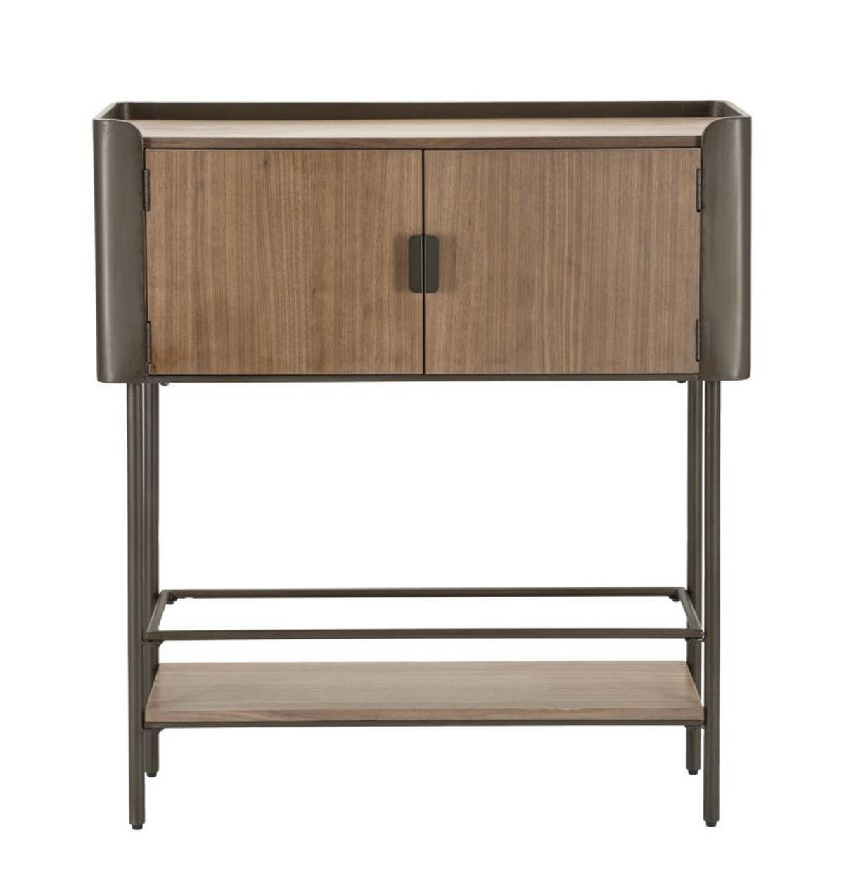 KOMMODE Toronto, grau und braun, Tannenholz und Eisen, 100 x 42 x 110 cm - Braun/Grau, Holz/Metall (100/110/42cm) - Mauro Ferretti