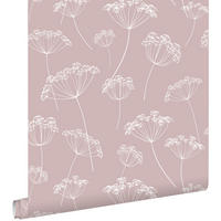 TAPETE Doldenblütler 53 cm x 10.05 m - Pink, Papier (53/1000cm) - ESTAhome