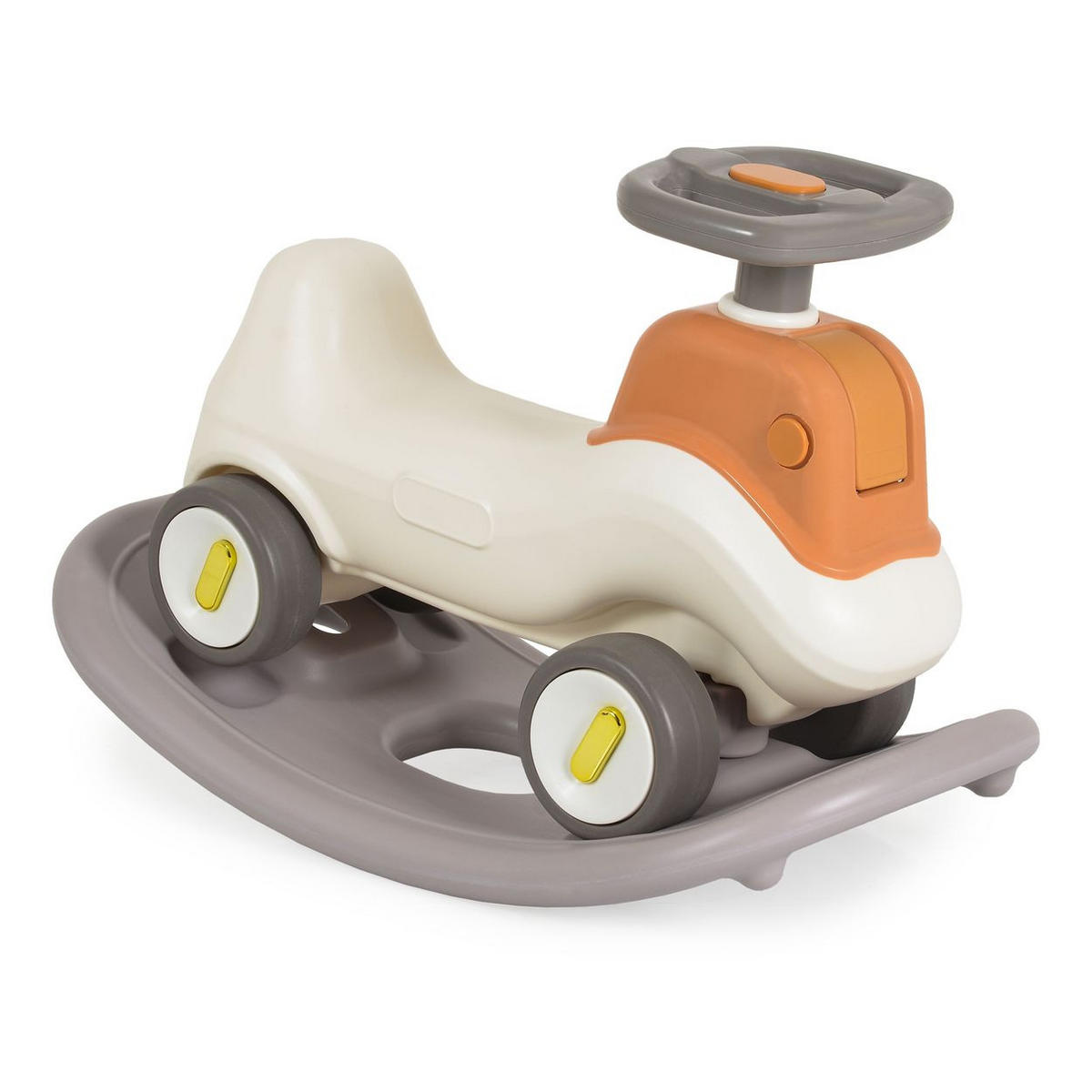RUTSCHFAHRZEUGE Bumpy 3 in 1 grau Bagger Schaufel Schaukelfunktion Schiebeauto - Grau, Kunststoff (70/30/53cm) - Moni