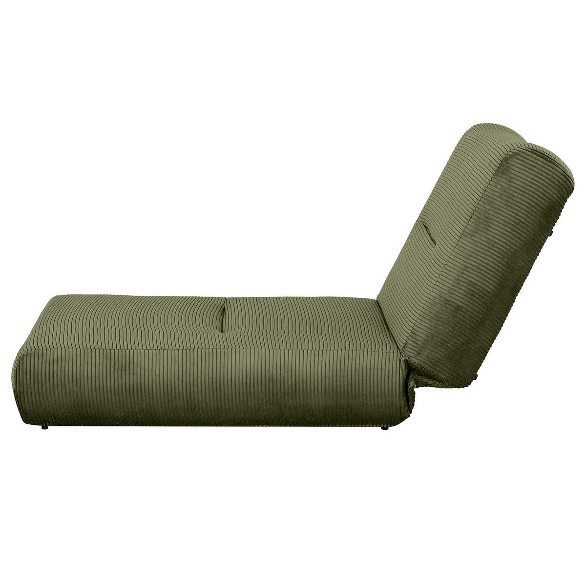 SCHLAFSESSEL - Cordstoff - Grün, Textil (81/88/160cm) - home24