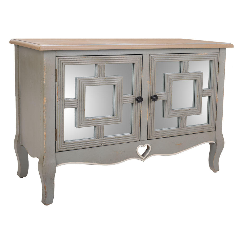 KONSOLE aus Holz 83x36x57 cm - Grau, Holz (36/83/56.5cm) - Wanderlust