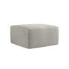 POUF Strukturstoff Grau - Hellgrau/Schwarz, Holzwerkstoff/Kunststoff (75/37/75cm) - Makamii