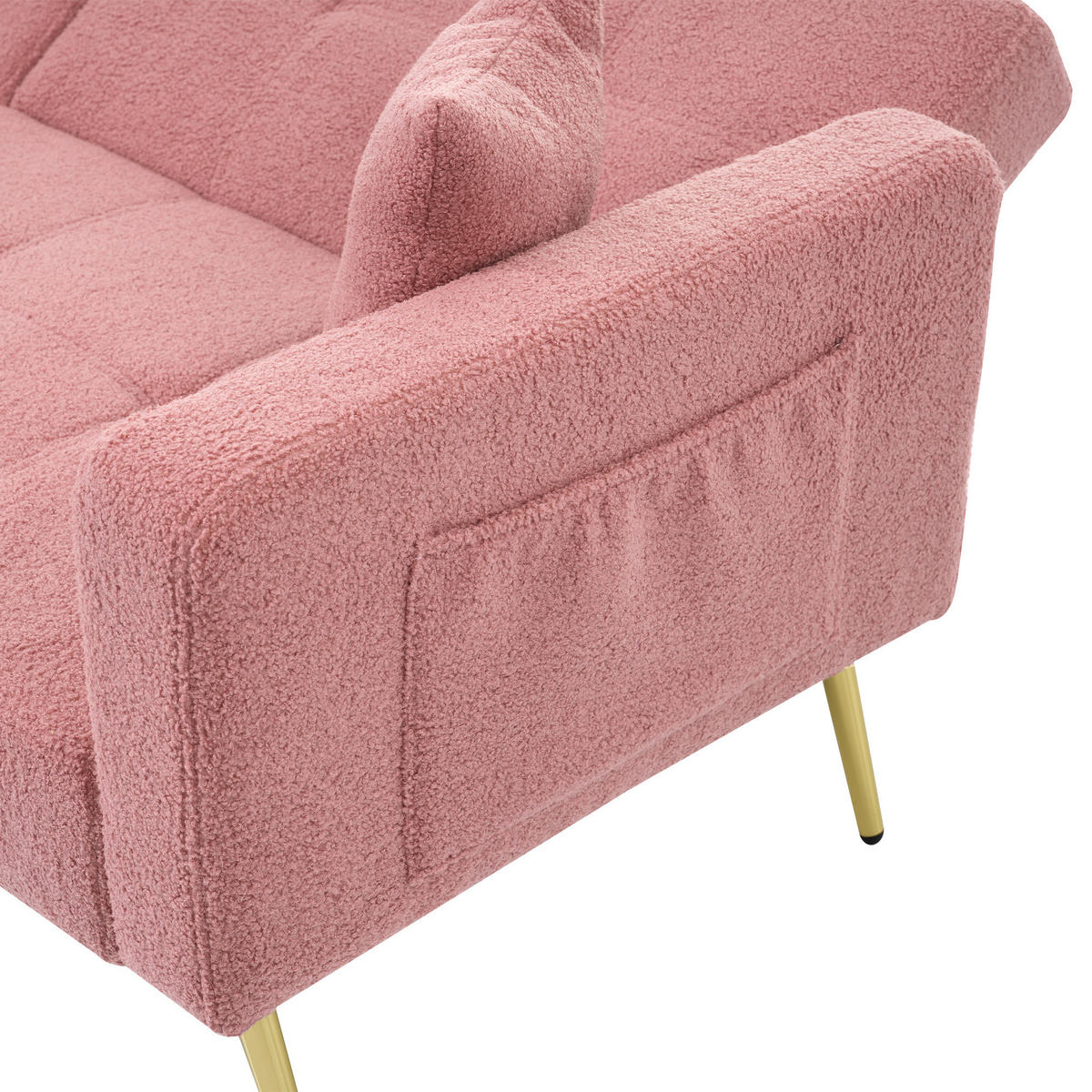 SOFA 2-Sitzer 175/64/72 cm Rosa - Pink, Textil (64/72/175cm)