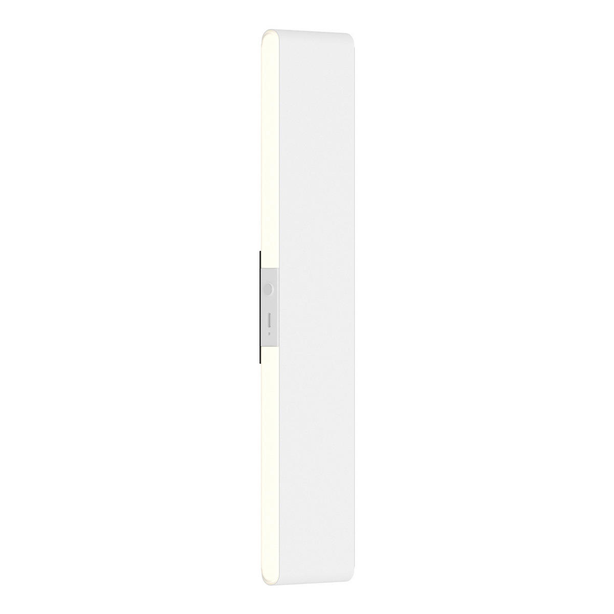 AKKU-WANDLEUCHTE inkl. Fernbedienung - Dimmbar - Aluminium - Weiß, Metall (7/32/46cm) - home24