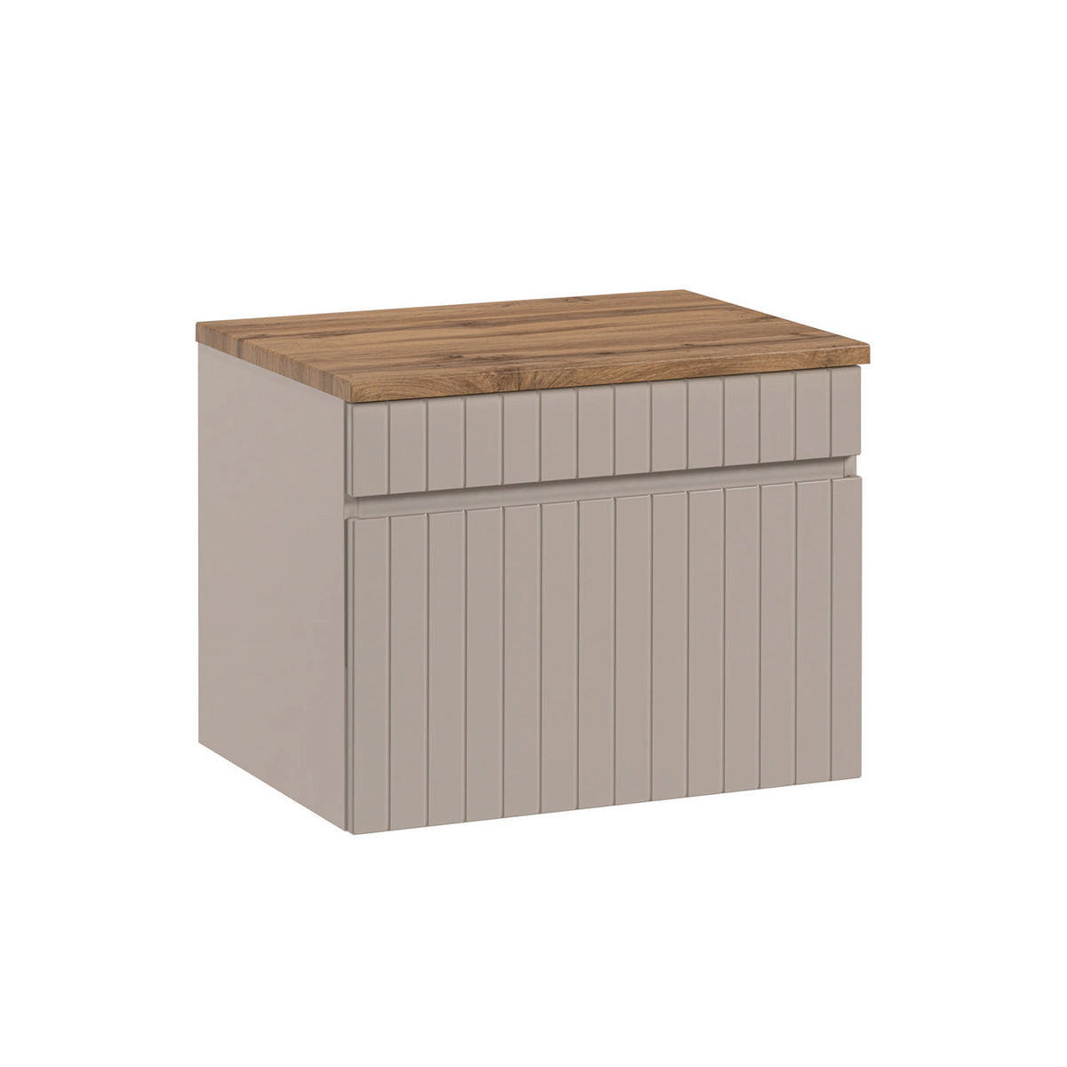 WASCHTISCHUNTERSCHRANK 60.4cm Zelie Kaschmir - Beige, Holzwerkstoff (60.4/48/46cm) - Petits-meubles