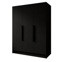 SCHRANK Schwarz ORTO Glatt 150 g - Schwarz, Holzwerkstoff (150/200/51cm) - Sepro Meble