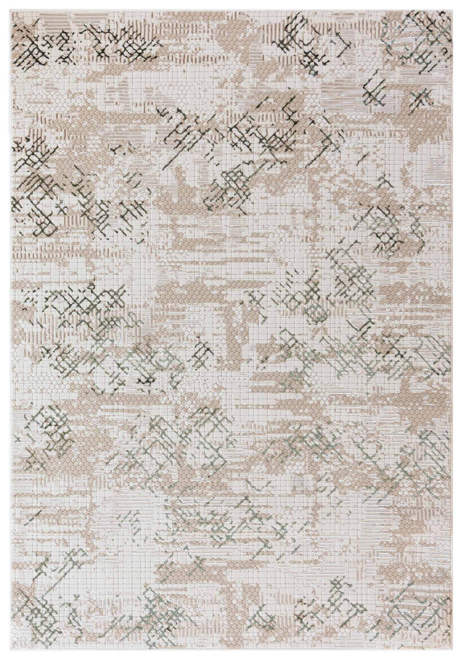 MAZOVIA TEPPICH UE68A - Beige, Braun - 140 x 200 cm - Beige/Braun, Textil (140/200cm) - Mazovia