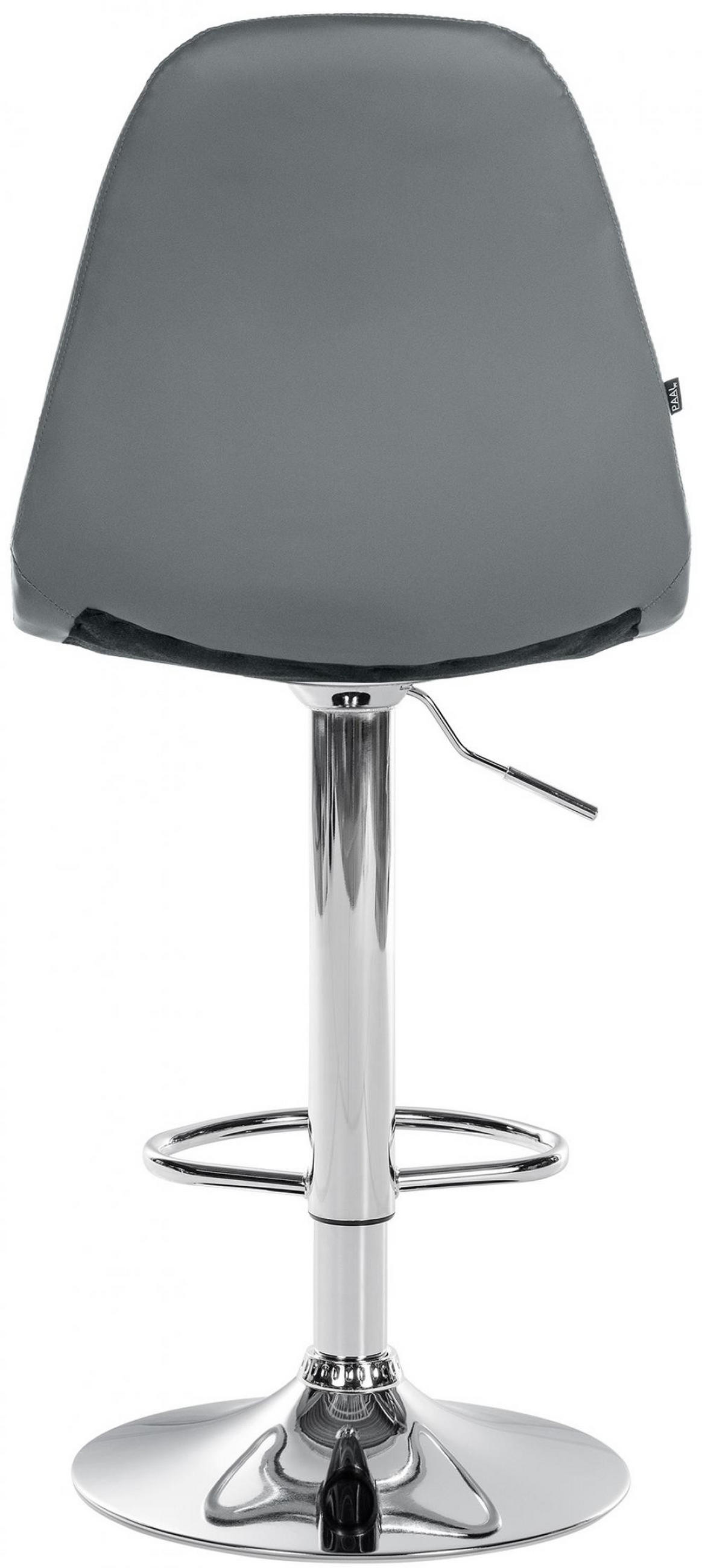 BARHOCKER Metall Grau - Grau, Textil/Metall (47/58/56cm) - CLP