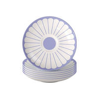 KAFFEEUNTERTASSEN Fleur Couleur Bleu ø 14,8 cm 6er Set - Blau, Keramik (14.8cm) - Villeroy & Boch