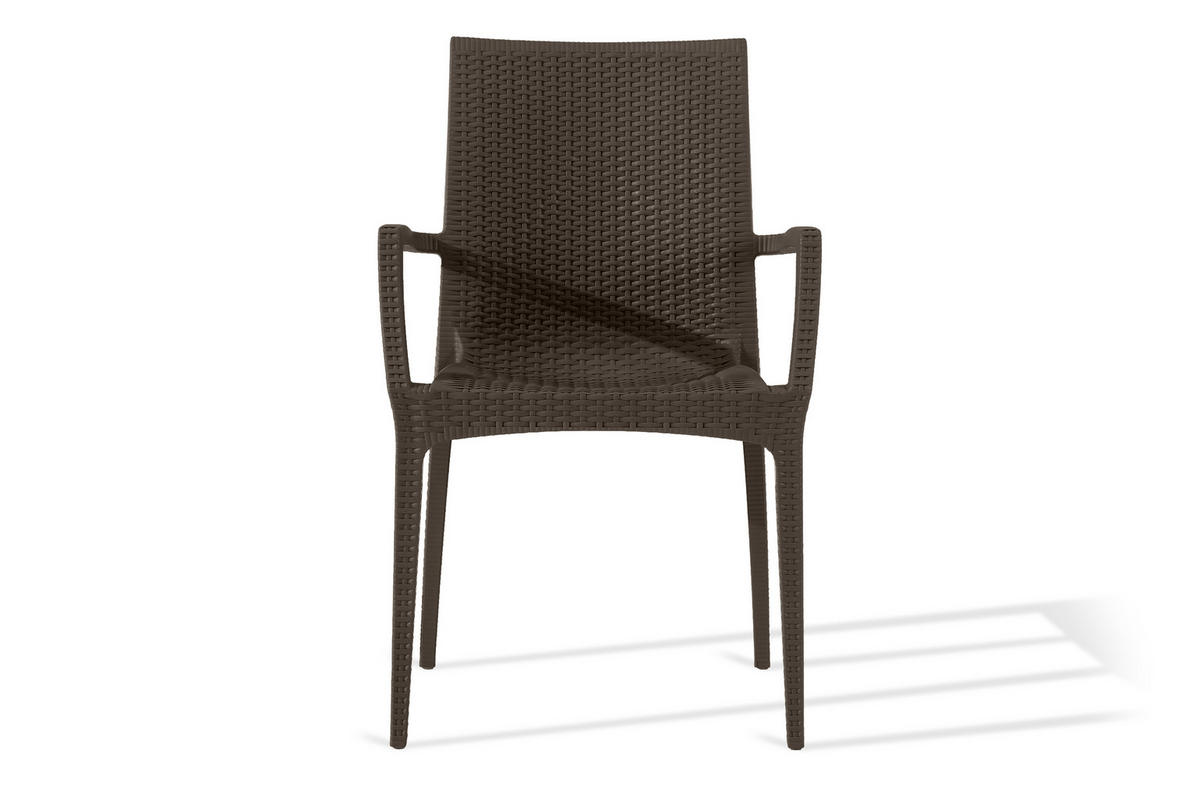 GARTENSTUHL ETULI 2-tlg, Braun - Braun, Kunststoff (56/88/50cm) - KONSIMO®