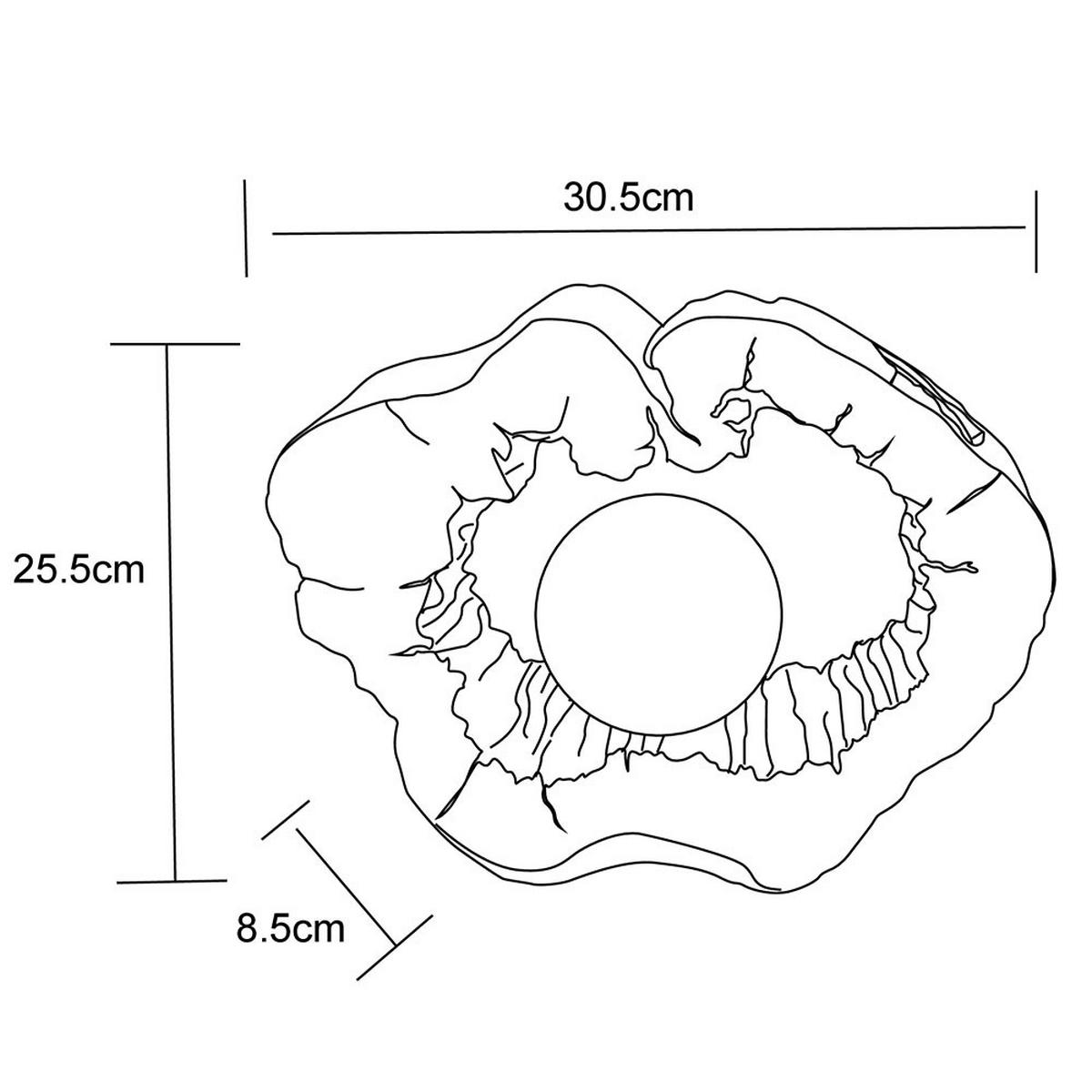 LED AUSSENLEUCHTE Baumscheibe Holzoptik Braun - Braun, Kunststoff (30.5/8.5/25.5cm) - Globo Lighting